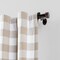Threadmade Home Serena Single Curtain Rod with Contemporary Cap Finial, Antique Bronze - 28"W x 48"L